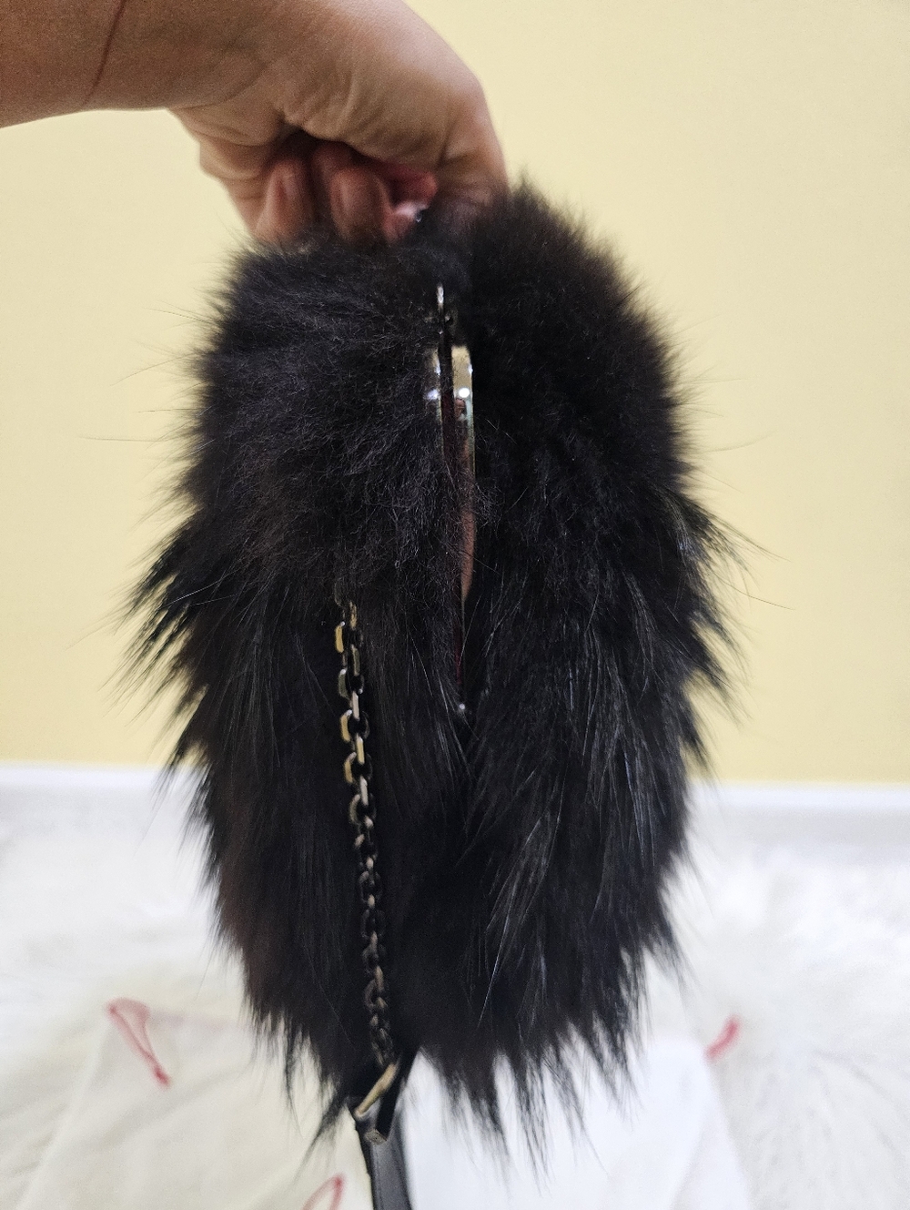 Christian Louboutin Fox Fur Anastasia Muff Bag - Picture 7 of 17